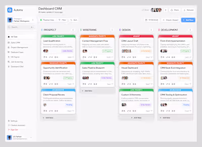 Dashboard CRM for Productivity 🔥