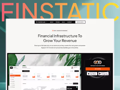 FinStatic — SaaS Framer Template