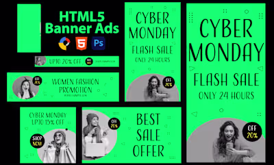 Design creative HTML5 banners for google display ads