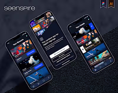 Seenspire Mobile App Case Study on Behance