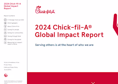 2024 Chick-fil-A Global Impact Report – Creative Lead
