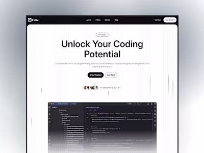 Evalu - Online Education Platform Framer Template