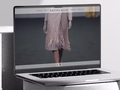 Web Design for Kresha Bajaj