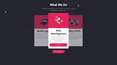 Landing Page with a Custom Product Carousel.
