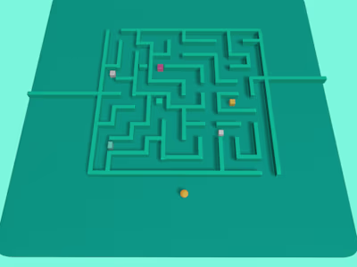 Interactive Maze puzzle with Spline