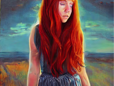 Autumn Within: Expressive Portrait Illustration