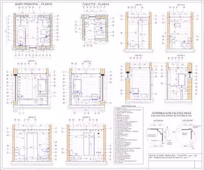 Detailed CAD plans