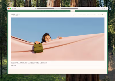 Custom WordPress theme for Hyde Park Village