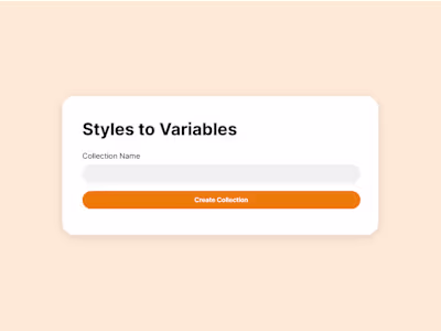 Convert Styles to Variables - Plugin 
