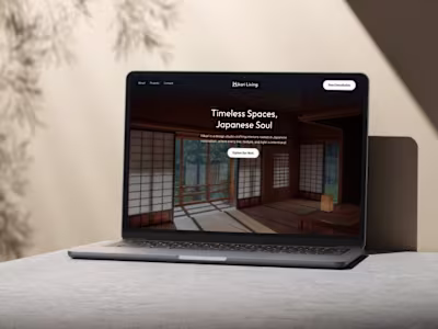 Hikari Living Concept Landing Page