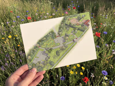 Patron Village card illustration. This project for Paul was ...