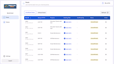 AD2 portal for MoneeFlo - built on Bubble