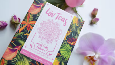 LOV TEAS Branding and Packaging