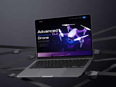 Drone Website Landing Page :: Behance