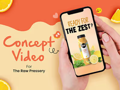 Video Concept for Raw Pressery - The Masala Lemon Launch