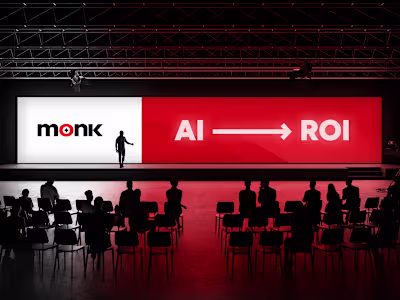 Pitch deck design for Monk AI