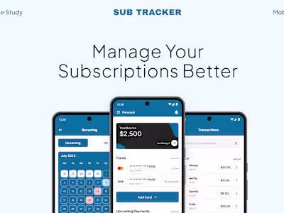 SubTracker: Manage Your Subscriptions Better