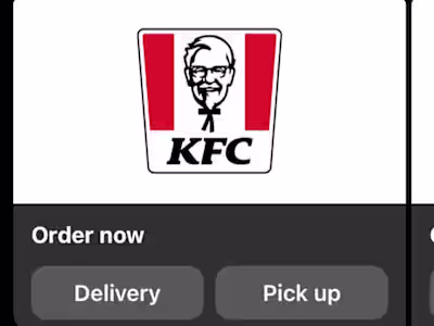 UX Design and Content for KFC