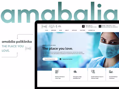 A Modern Medical Website Design Portfolio - Amabalia