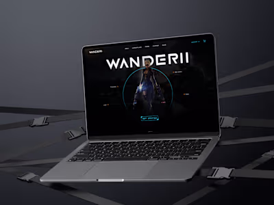 WANDERII – Designed a Website for a Gaming Platform