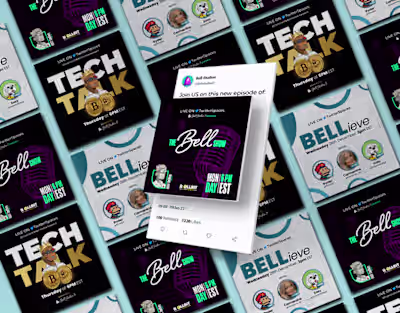 Promo graphics and posters.