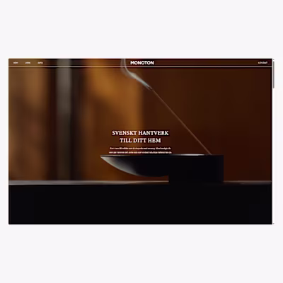 Furniture studio product display 