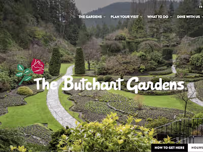 The Butchart Gardens - WordPress website development
