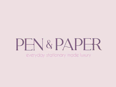 Pen & Paper Luxury Stationery Brand Identity on Behance