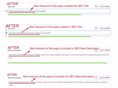 On-Page SEO Optimization for Online Marketing Services in Dubai