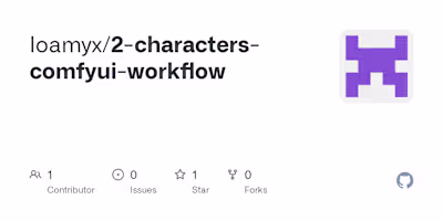 2 characters comfyui workflow