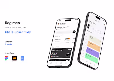 Regimen Task Management App | UI/UX Case Study