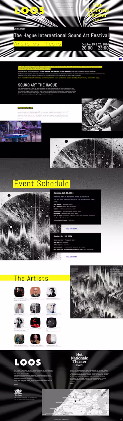 Landing Page for The Hague