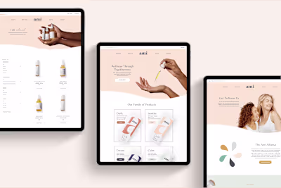 Ami Wellness Custom E-commerce Design