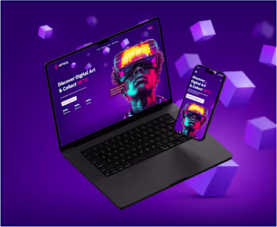 NFT landing page :: Behance