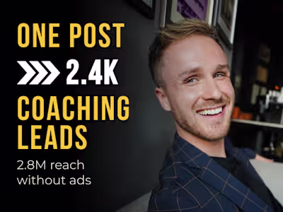 2.8M people reached and 2.4k Leads generated with 1 post