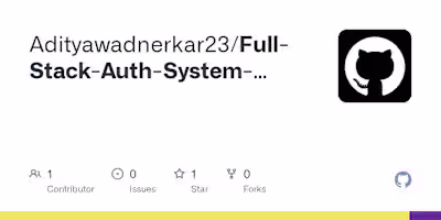 Adityawadnerkar23/Full-Stack-Auth-System-with-FireBase-Connecti…