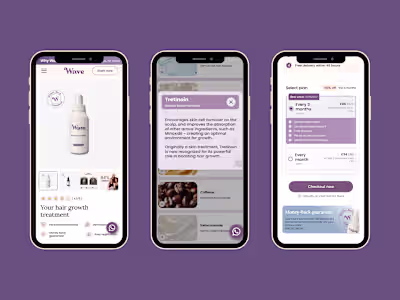 Wave Care Product Page | Instant Website