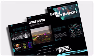 Social House Entertainment Website Re-Design 
