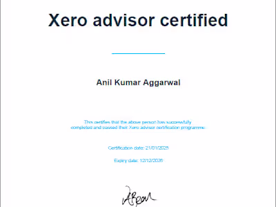 Xero Advisor Certified