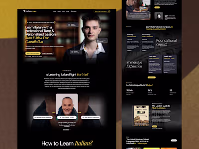 Edtech Site | Web Dev + Custom Illustration + Motion Design