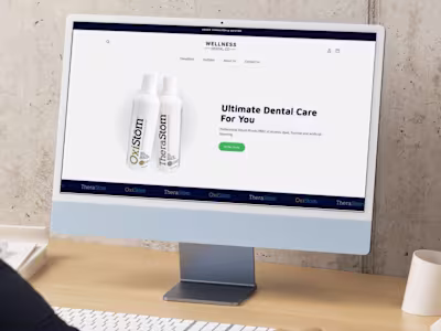 Shopify Store Design For Dental Care Brand - 2 Product Store