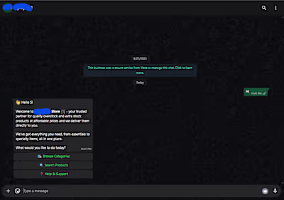 Automated WhatsApp Catalog Bot with Google Sheets Admin Panel