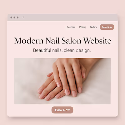 Modern Nail Salon Website (Demo)
