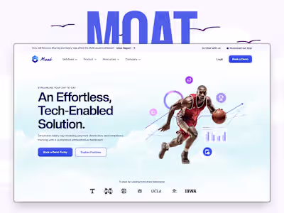 Moat website design