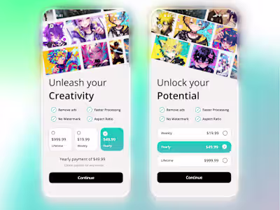 Premium Subscription UI