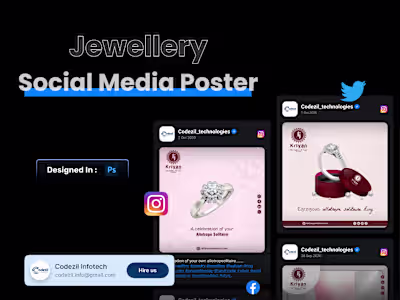 Jewellery Social Media Posters Design