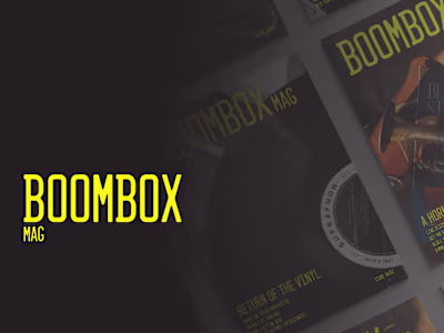 Boombox Magazine Design :: Behance