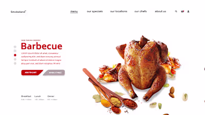 Food Landing Page Design