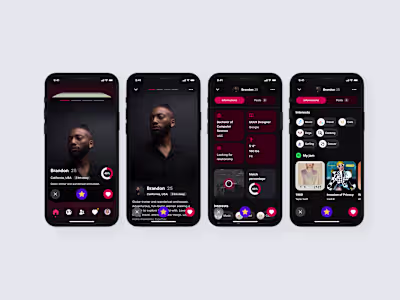 Dating App UI Design Concept (A Contest Entry)