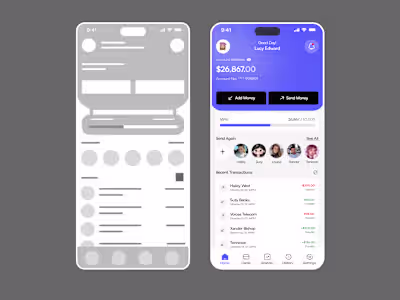 Fintech dashboard focused on faster,